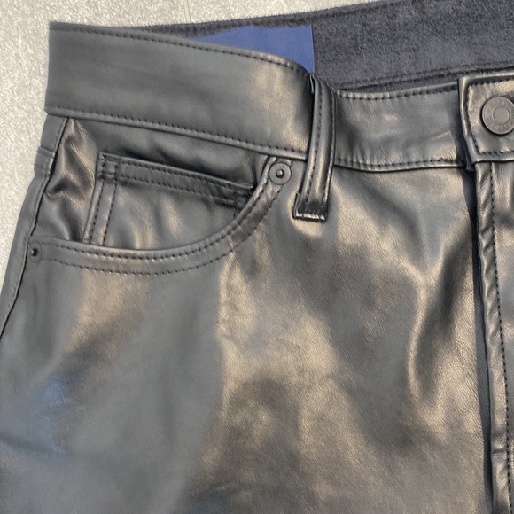 Gap Vegan Leather “high rise vintage slim” jean - Picture 5 of 7